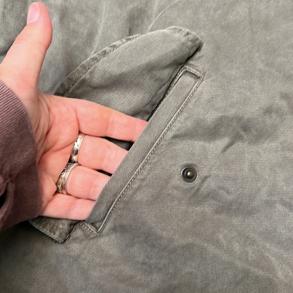 AE UTILITY FIELD JACKET LYOCELL HOODED ZIP/SNAP MILITARY GREEN SMALL - Picture 10 of 16